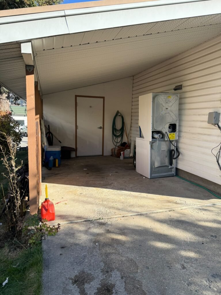 Cleared outdoor area after junk removal in Castlegar